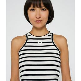 Overview second image: 10DAYS tank top rib stripe