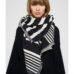 Overview image: 10DAYS scarf block stripe