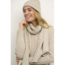 Overview image: Cream knit scarf