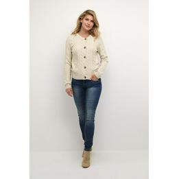 Overview second image: Cream knit cardigan